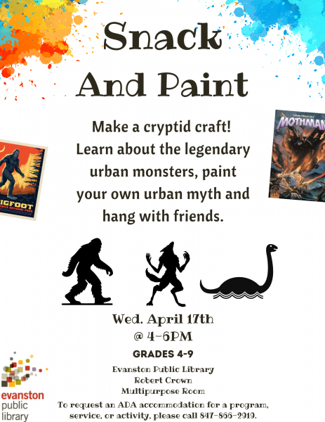 Image for event: Snack and Paint
