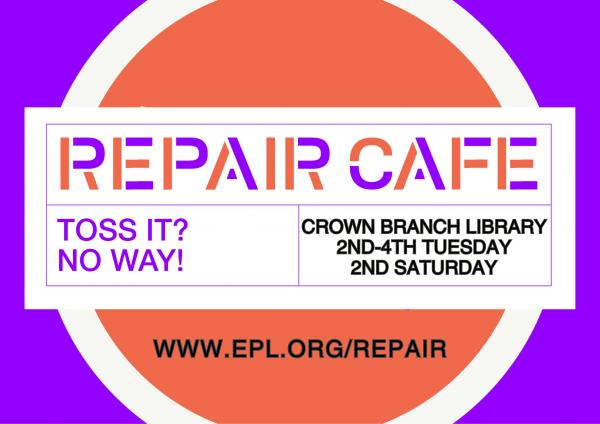 Image for event: Tuesday Repair Cafe (Fall Edition)