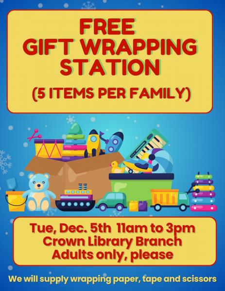 Image for event: Toy Swap &amp; Free Gift Wrapping Table